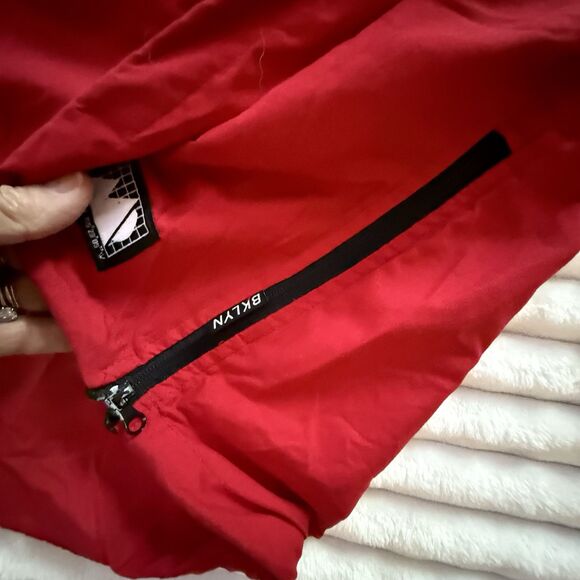 Brooklyn Clothing Jacket Mens M Red Lightweight Hoodie Streetwear Tokyo - Picture 10 of 12